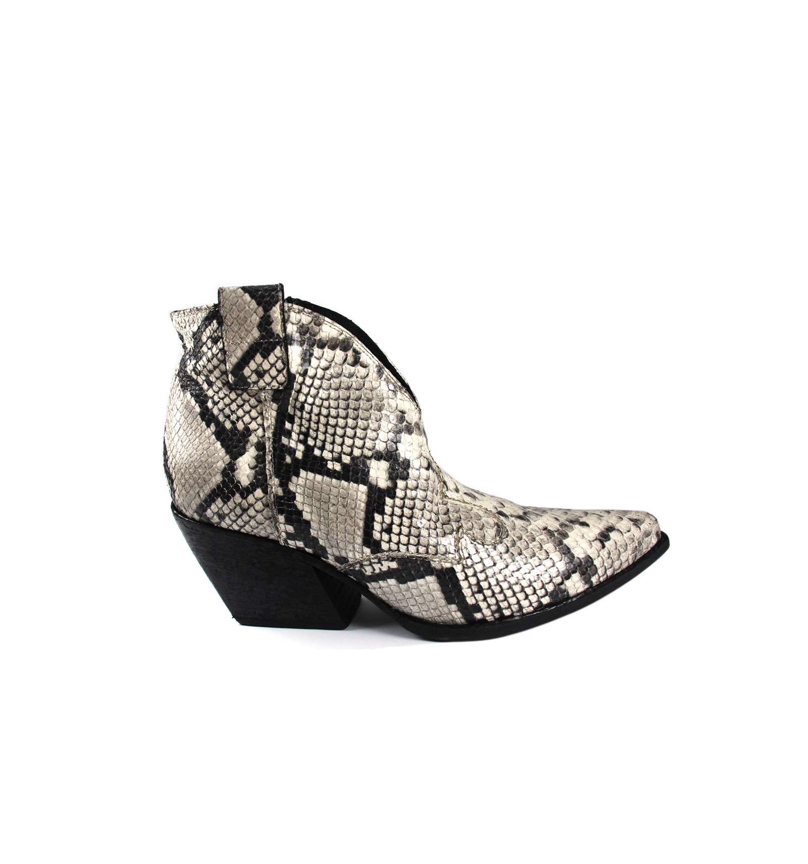 Tronchetto Texano Chelsea Pelle Nera Elena Iachi - Ferraris Boutique