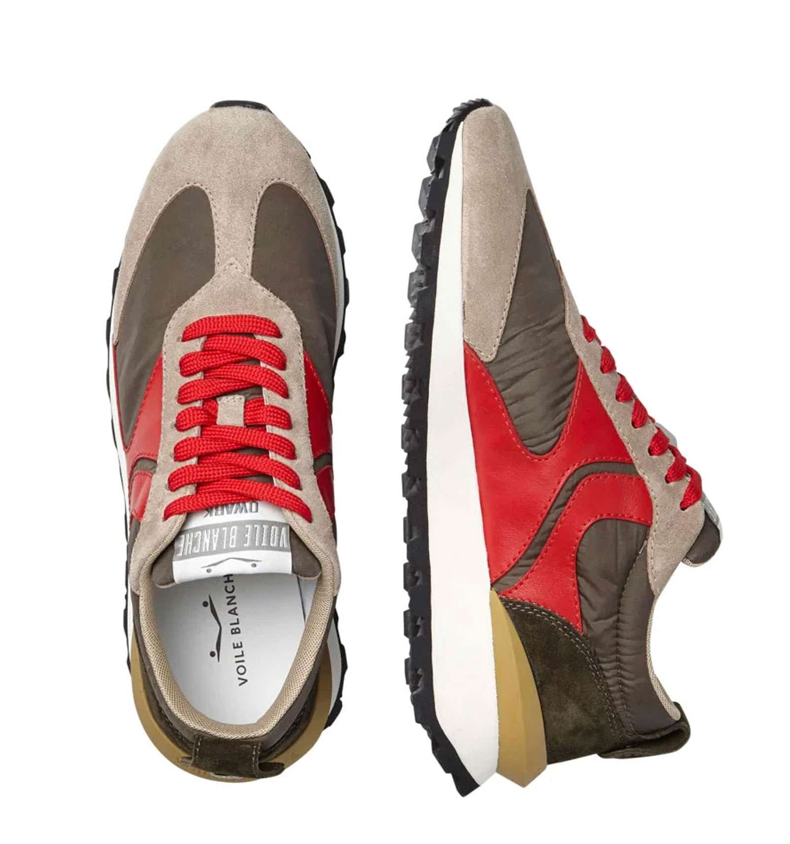 Sneakers Donna Voile Blanche May Power Argento/Antracite